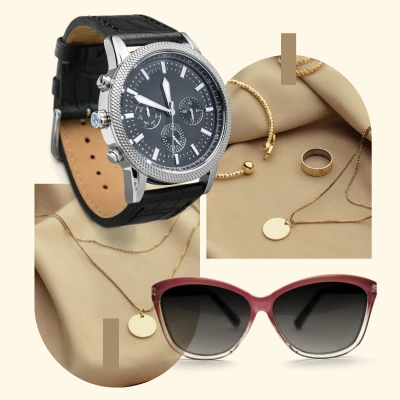 Bijoux, Lunettes, Montres